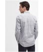 Men's Barbour Banner Long Sleeve Tailored Fit Cotton Shirt - Chambray