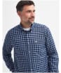 Men's Barbour Howard Long Sleeve Shirt - Navy