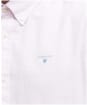 Men's Barbour Striped Oxtown Short Sleeve Tailored Fit Cotton Shirt - Pink