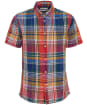 Men's Barbour Weymouth Short Sleeve Summer Cotton Shirt - Navy