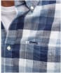 Men's Barbour Hillroad Long Sleeve Tailored Fit Cotton Shirt - Navy