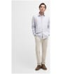 Men's Barbour Walkhill Long Sleeve Tailored Fit Shirt - Light Grey Marl