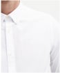 Men's Barbour Crest Poplin Long Sleeve Tailored Fit Shirt - White