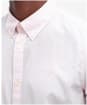 Men's Barbour Crest Poplin Short Sleeve Tailored Fit Shirt - Pink