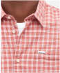 Men's Barbour Tristan Short Sleeve Summer Cotton Shirt - Pink Clay