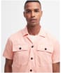Men's Barbour International Belmont Short Sleeve Shirt - Peach Nectar