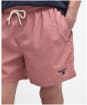 Men's Barbour Staple Logo 5' Swim Shorts - Pink Clay
