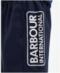 Men's Barbour International Large Logo Swim Shorts - Navy