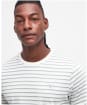 Men's Barbour Ponte Stripe T-Shirt - Ecru