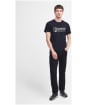 Men's Barbour International Chisel Crew Neck Cotton T-Shirt - Black