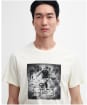Men's Barbour International Chisel Crew Neck Cotton T-Shirt - Whisper White