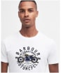 Men's Barbour International Spirit Crew Neck Cotton T-Shirt - Whisper White