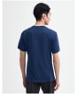 Men's Barbour International Level Crew Neck Cotton T-Shirt - Washed Cobalt