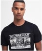 Men's Barbour International Charge Short Sleeve Cotton T-Shirt - Black