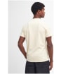 Men's Barbour Bidwell Short Sleeve Cotton Blend T-Shirt - Putty