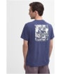 Men's Barbour Hindle Graphic Short Sleeve Cotton T-Shirt - Oceana