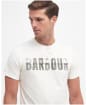 Men's Barbour Thurford Short Sleeve Cotton T-Shirt - Whisper White