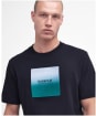 Men's Barbour International Ombre Block Cotton T-Shirt - Black