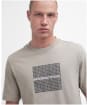 Men's Barbour International Echo Cotton T-Shirt - Concrete