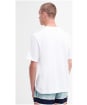 Men's Barbour International Radley Open Cuff Cotton T-Shirt - White