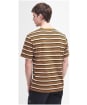 Men's Barbour International Bristol Stripe Cotton T-Shirt - Desert