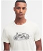 Men's Barbour International Colgrove Motor Cotton T-Shirt - Dove Grey