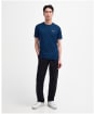 Men's Barbour International Philip Tipped Cuff Cotton T-Shirt - Moonlit Ocean