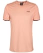 Men's Barbour International Philip Tipped Cuff Cotton T-Shirt - Peach Nectar