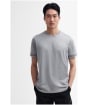 Men's Barbour International Philip Tipped Cuff Cotton T-Shirt - Ultimate Grey