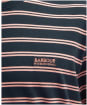 Men's Barbour International Bernie Stripe Cotton T-Shirt - Forest River