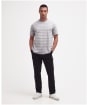Men's Barbour International Bernie Stripe Cotton T-Shirt - Ultimate Grey