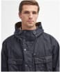 Men's Barbour Tarn Utility Waxed Cotton Jacket - Navy