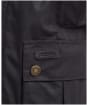 Men's Barbour Halton Waxed Cotton Jacket - Rustic Brown