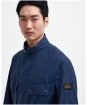 Men's Barbour International Tonal Trialist Waxed Cotton Jacket - Washed Cobalt