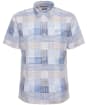 Men's Barbour Oakshore Short Sleeve Summer Cotton Shirt - Sky