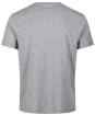 Men's Gant Logo Short Sleeve Cotton T-Shirt - Grey Melange