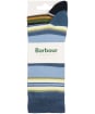 Men's Barbour Summer Stripe Socks - 2 Pack - Navy / Sky Blue