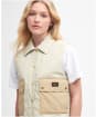 Women's Barbour International Mcrae Quilted Gilet - Stone / Beige