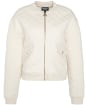 Women's Barbour International Alicia Quilted Bomber Jacket - Light Stone