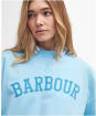 Women's Barbour Ella Crew Neck Sweatshirt - Blue Haze