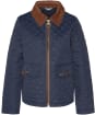 Women's Barbour Leia Quilted Jacket - Dark Navy