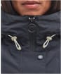 Women's Barbour International Varona Parka Showerproof Jacket - Black