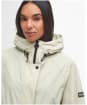 Women's Barbour International Varona Parka Showerproof Jacket - Stone