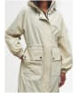 Women's Barbour International Varona Parka Showerproof Jacket - Stone