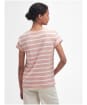 Women's Barbour Otterburn Stripe T-Shirt - Misty Rose