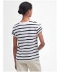 Women's Barbour Otterburn Stripe T-Shirt - WHITE/NAVY 2