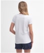 Women's Barbour Otterburn T-Shirt - WHITE/NAVY 2