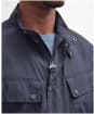 Men's Barbour International Hayledon Biker Jacket - Dark Navy