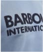Men's Barbour International Brockley Crew Neck Sweatshirt - Dusty Blue