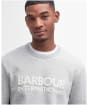 Men's Barbour International Brockley Crew Neck Sweatshirt - Grey Marl